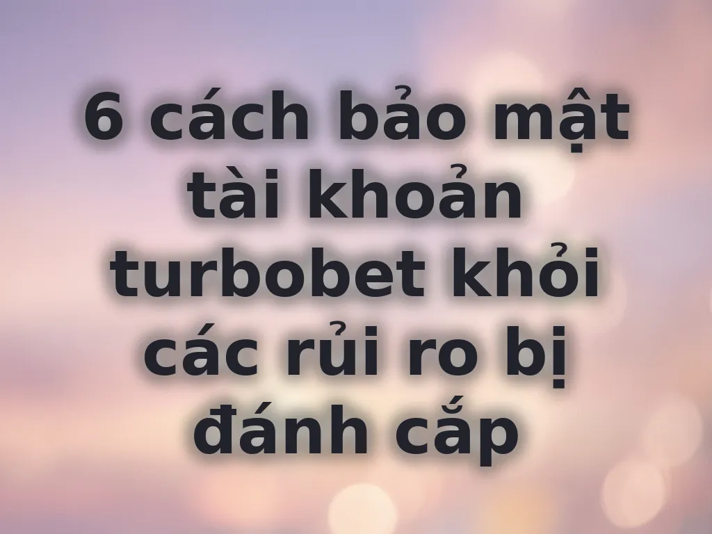 Mẹo bảo mật tài khoản cá cược
